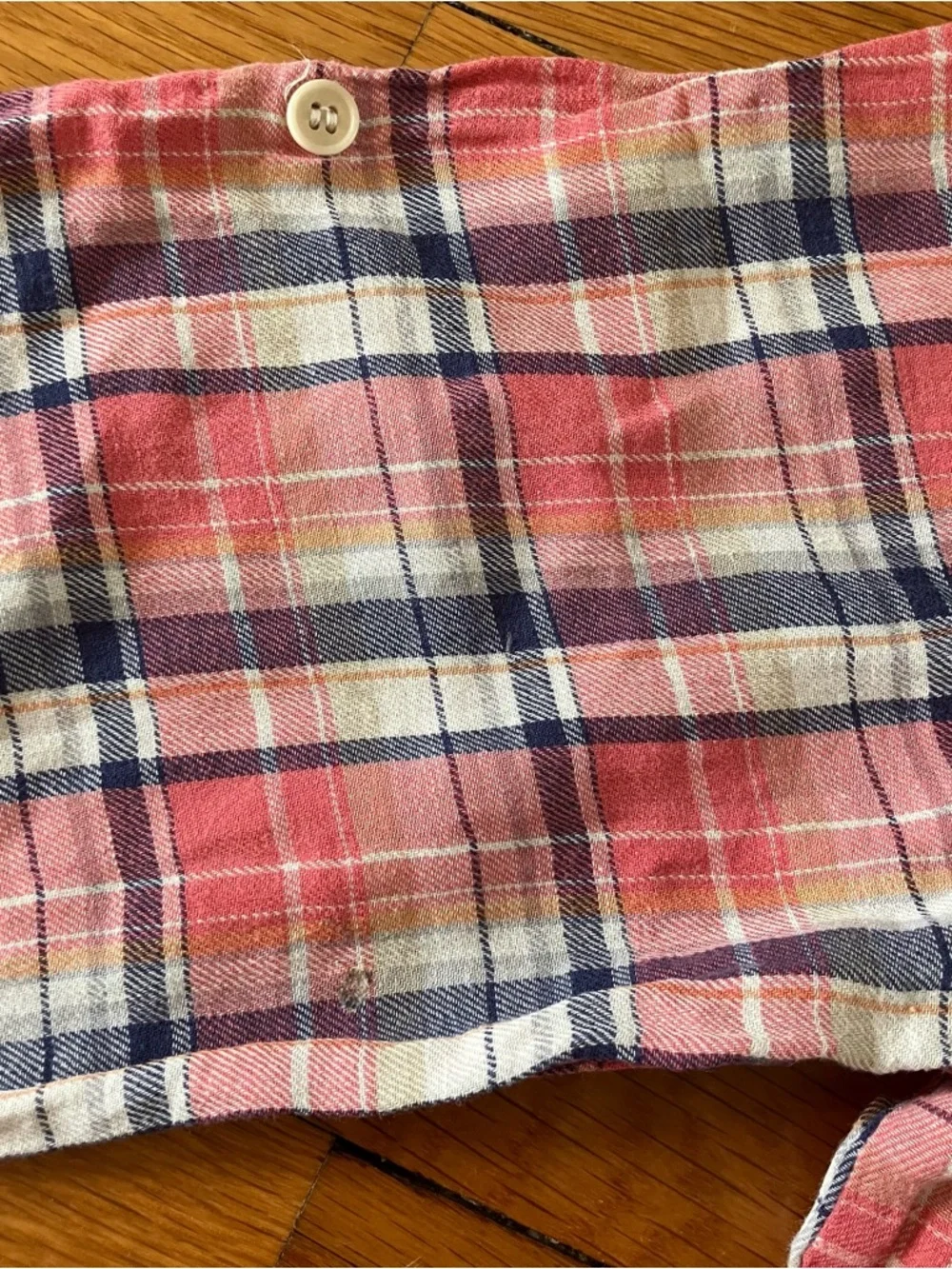CP Shades Red Plaid Cowgirl USA Linen Cotton Regina Tunic Shirt Dress Medium - Picture 13 of 15